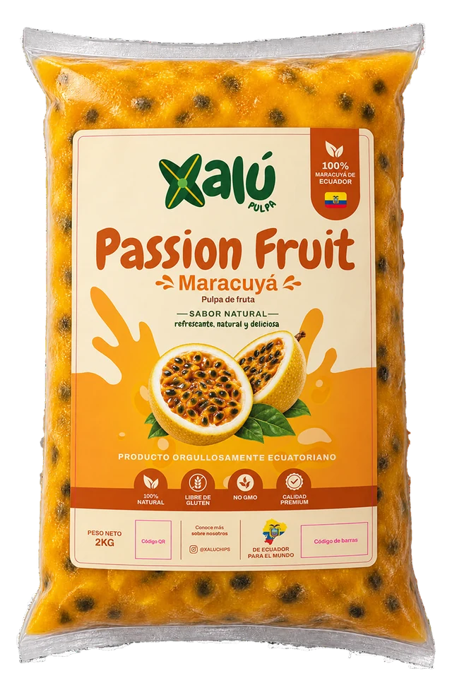 Doypack de pulpa de fruta Xalú